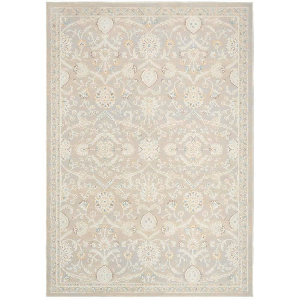 Isla Light Grey 5 ft. x 7 ft. Medallion Traditional Area Rug price history on PriceWatchPro