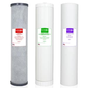 Replacement filter set - Specially Designed for Iron, Hydrogen Sulfide and Heavy Metal Reduction - 4.5 in. x 20 in.