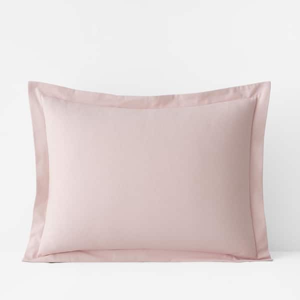 The Company Store Legends Hotel Velvet Flannel Dusty Rose Cotton King Sham