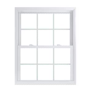 35.75 in. x 45.25 in. 70 Pro Series Low-E Argon Glass Double Hung White Vinyl Replacement Window with Grids, Screen Incl