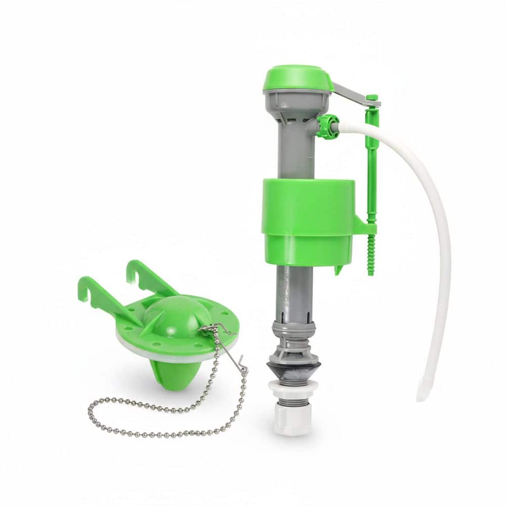 Water Saving Toilet Fill Valve with 2 in. Flapper Adjustable 9 in. to 13 in. Anti Siphon Toilet Valve with Shut Off price history on PriceWatchPro