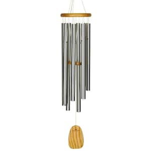 Signature Collection, Woodstock Meditation Chime, 39 in. Silver Wind Chime TMS