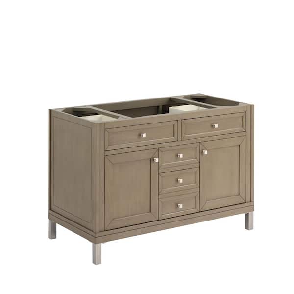 Chicago 47.9 in. W x 23.3 in. D x 32.6 in. H Single Bath Vanity Cabinet Without Top in Walnut Whisper