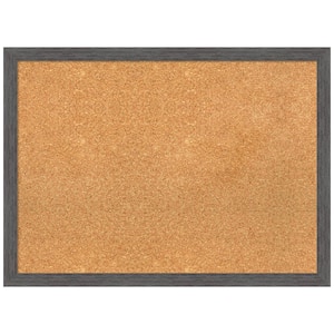 Cork Bulletin Board, 35 x 23, Tan Surface, Birch Wood Frame