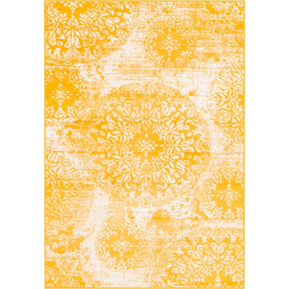 Sofia Grand Yellow 4' 0 x 6' 0 Area Rug price history on PriceWatchPro