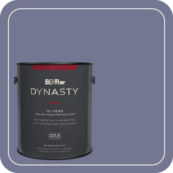 BEHR DYNASTY 1 gal. #MQ5-07 Little Theater Flat Exterior Stain-Blocking Paint & Primer