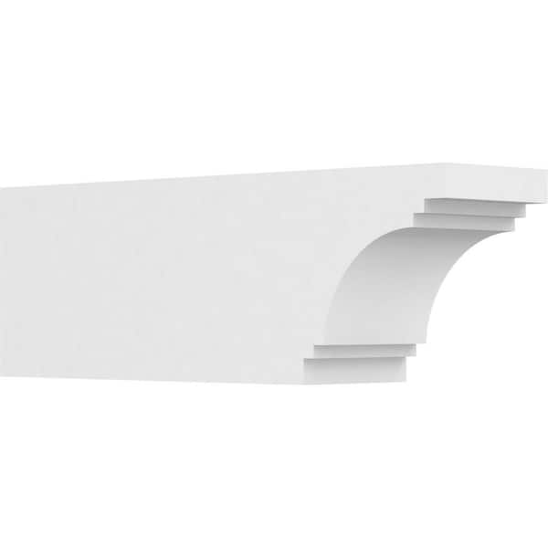 Ekena Millwork 6 in. x 8 in. x 24 in. Pescadero PVC Rafter Tail Brace