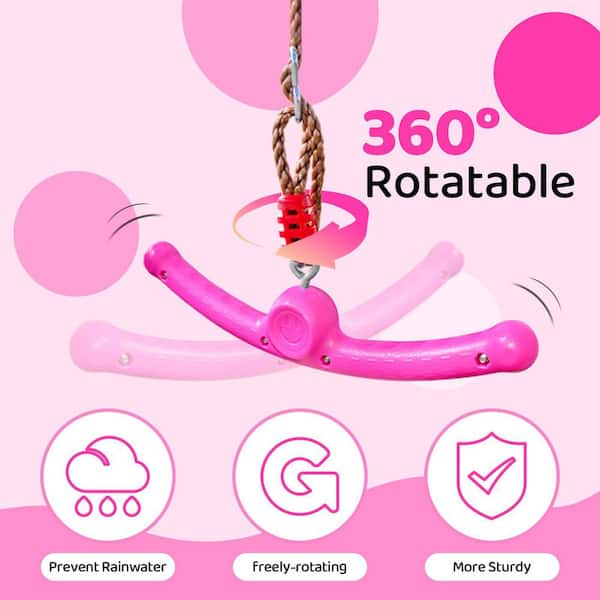 Twister 360° Spin Handle Slackline Swing Attachment for Kids