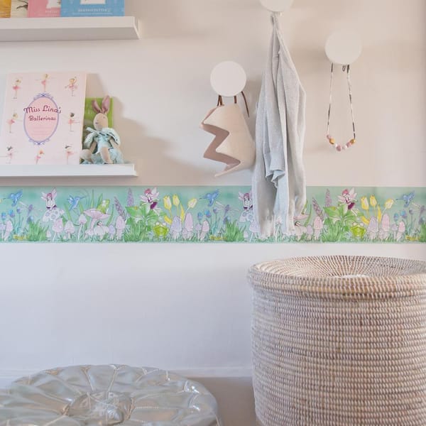 Magical Garden Green Wallpaper Border