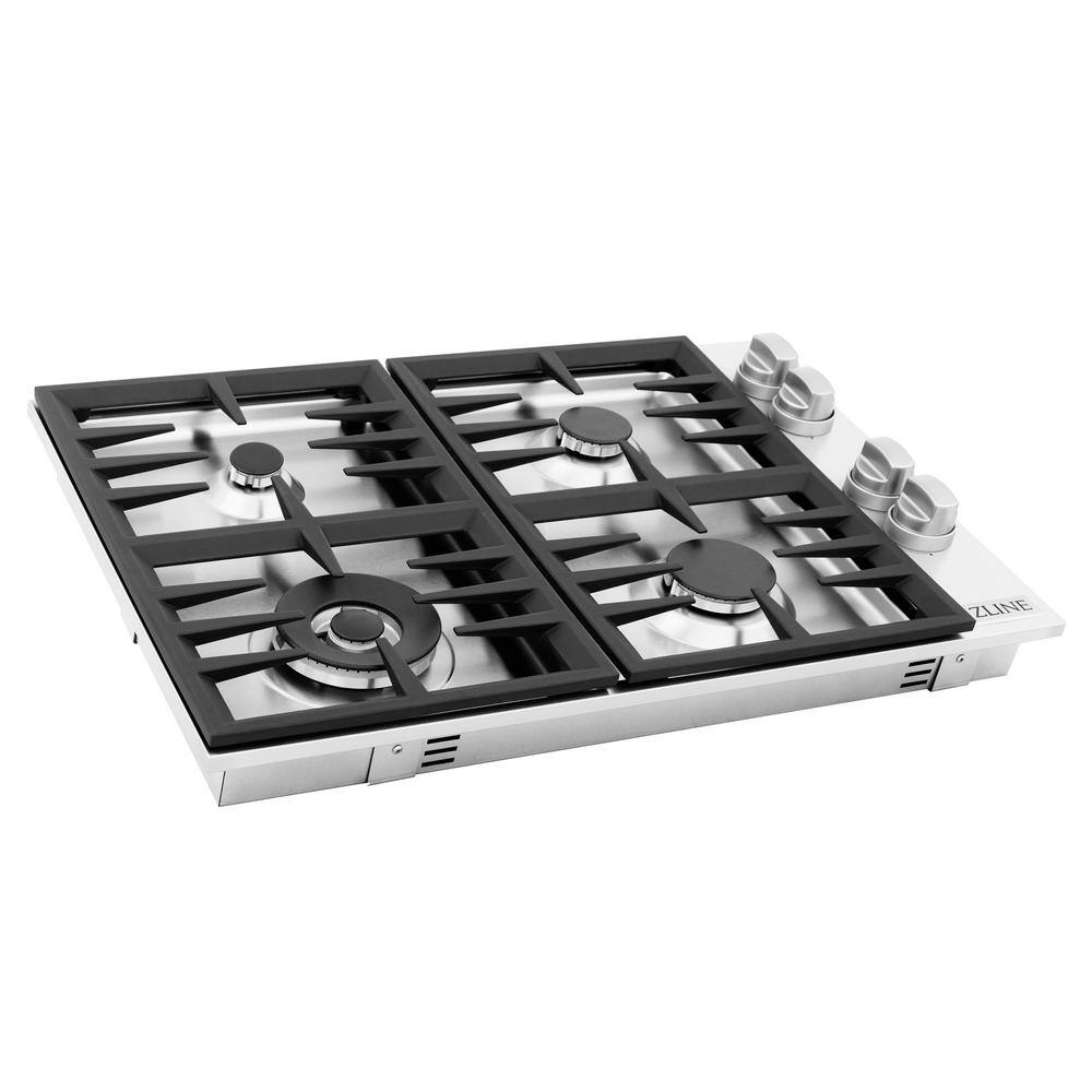 ZLINE Kitchen and Bath 30 in. Dropin Gas Stovetop in Stainless Steel