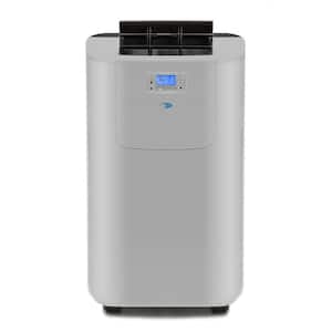 7,000 BTU Portable Air Conditioner Cools 400 Sq. Ft. with Heater, Dehumidifier, Remote, filter in Silver