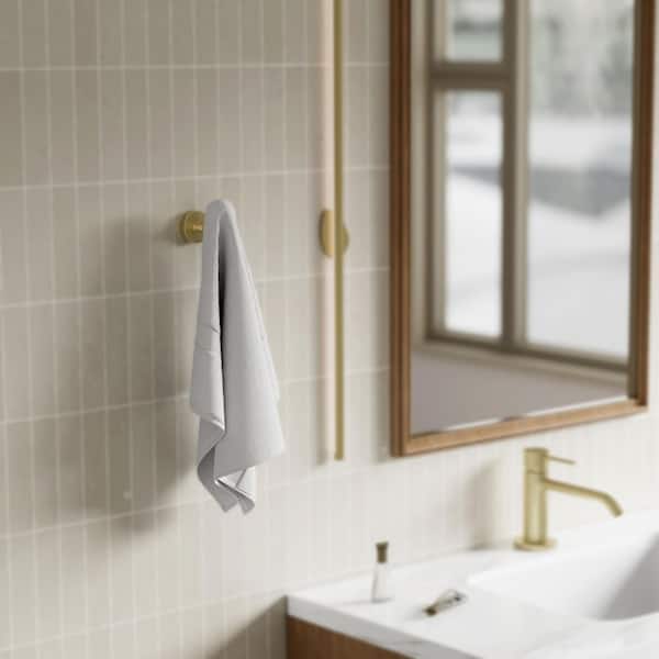 Heavy Duty Wall Robe Hook in Brushed Gold (6-Pack)