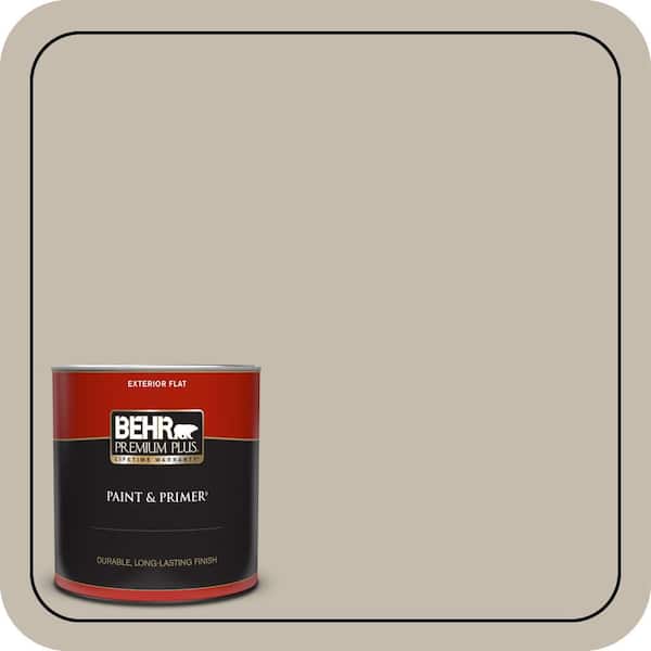 BEHR PREMIUM PLUS 1 qt. Home Decorators Collection #HDC-NT-16G Aspen Branch Flat Exterior Paint & Primer