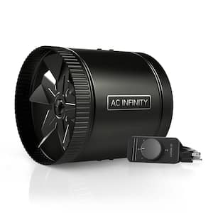 RAXIAL S8 Quiet 8 in. In-Line Duct Fan with Speed Controller HVAC Blower Can Fan for Basement, Kitchen, Bath, Workshop