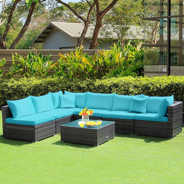 Costway patio sectional sale