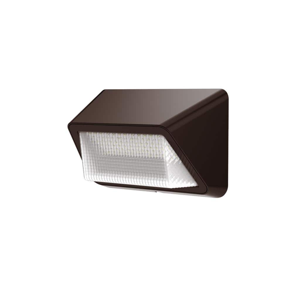 Reviews PROBRITE 28-Watt Integreted LED Bronze Outdoor Commercial Refractor Light Wall Pack Light, 3500 Lumens | Pg 4 - The Home Depot