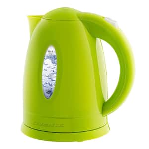 1.7L Green BPA-Free Electric Kettle, Fast Heating Water Boiler, Auto Shut-Off and Boil-Dry Protection