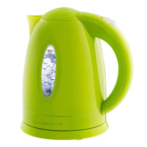 OVENTE 1.7L Green BPA-Free Electric Kettle, Fast Heating Water Boiler, Auto  Shut-Off and Boil-Dry Protection KP72G - The Home Depot
