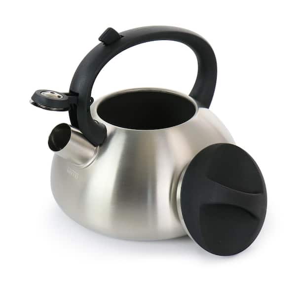 Mr. Coffee Flintshire 1.75 Qt. 7-Cups Stainless Steel Whistling Stovetop  Tea Kettle in Copper 985118846M - The Home Depot
