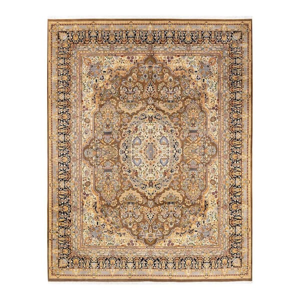 Solo Rugs Mogul One-of-a-Kind Traditional Gray 8 ft. 2 in. x 10 ft. 4 in. Oriental Area Rug