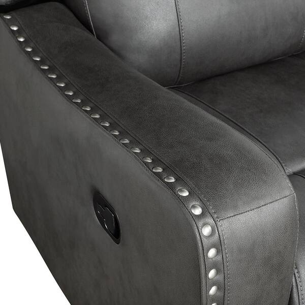 Lazzara Cadmus 72 in W Microfiber Fabric 2-Seater Manual Double