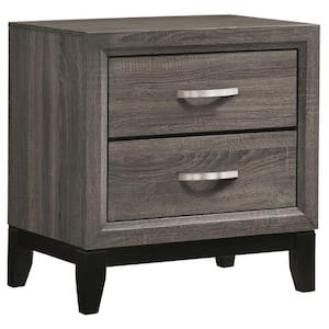 Watson 2-drawer Grey Oak Nightstand