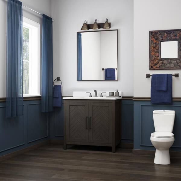 Home Decorators Collection Leary 36 In, Dark Brown Vanity Bathroom Ideas