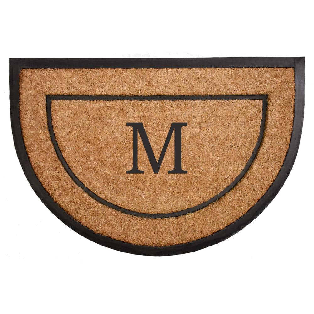 "The General Half-Circle Door Mat, 24"" x 36"", Letter M" price history on PriceWatchPro