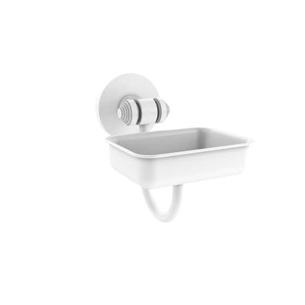 Allied Brass South Beach Wall Mounted Soap Dish in Matte White