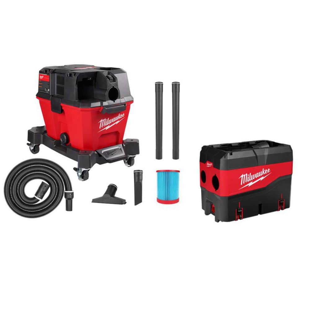 Milwaukee M18 FUEL 6 Gal. Cordless Wet/Dry Shop Vacuum with Filter, Hose, Accessories and PACKOUT Compact Debris Separator 0910-20-49-90-2200 - The Home Depot