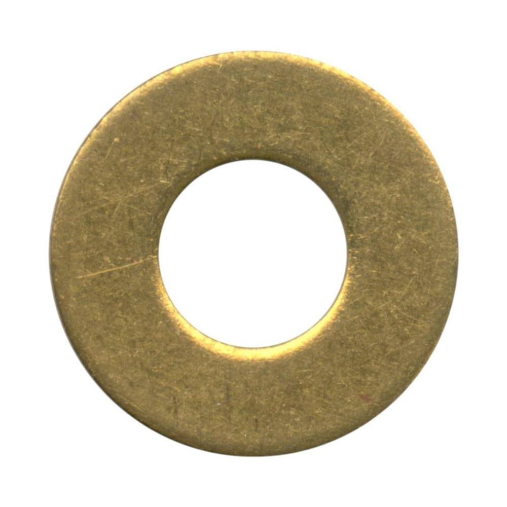SAE Flat Washers Solid Brass #10x7/16" OD 50 pack 