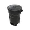 HDX 20 gal. Black Heavy Duty Outdoor Trash Can with Domed Lid 999-2420