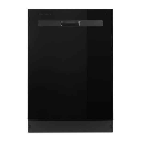 Whirlpool 24 in Top Built-In Tall Tub Dishwasher in Black with 5-Cycles 55 dBA