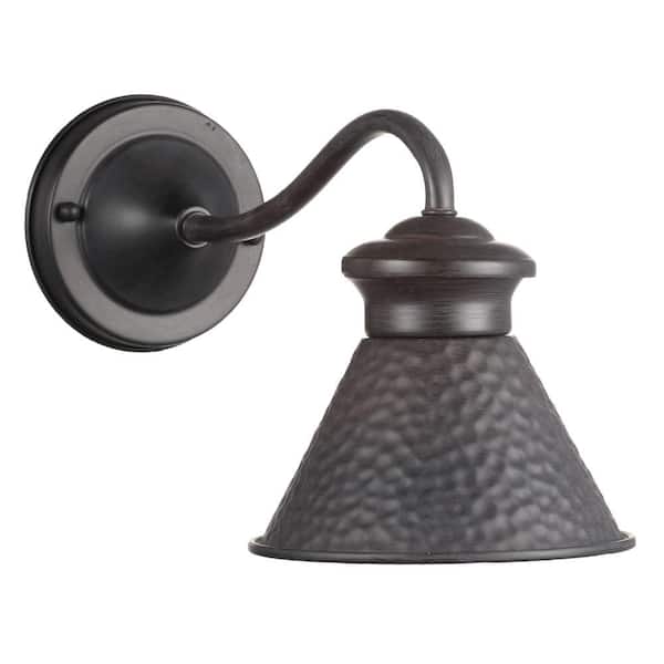 World Imports Dark Sky Essen 1-Light Outdoor Rust Wall Lamp