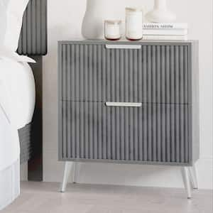 New Classic Furniture Kailani Gray 2-Drawer Nightstand