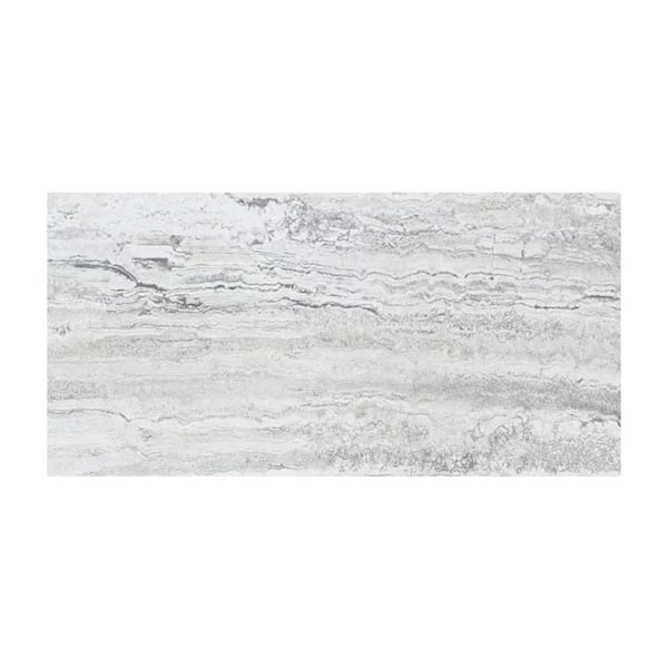 Armstrong Flooring Take Home Sample - Universal Bianco Classico Peel and Stick Water Resistant Vinyl Tile Flooring