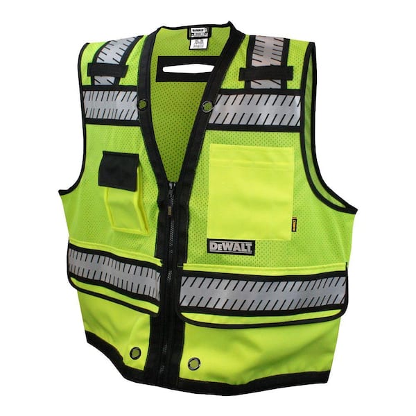 DEWALT 4X-Large High Visibility Green Heavy Duty Surveyor Vest