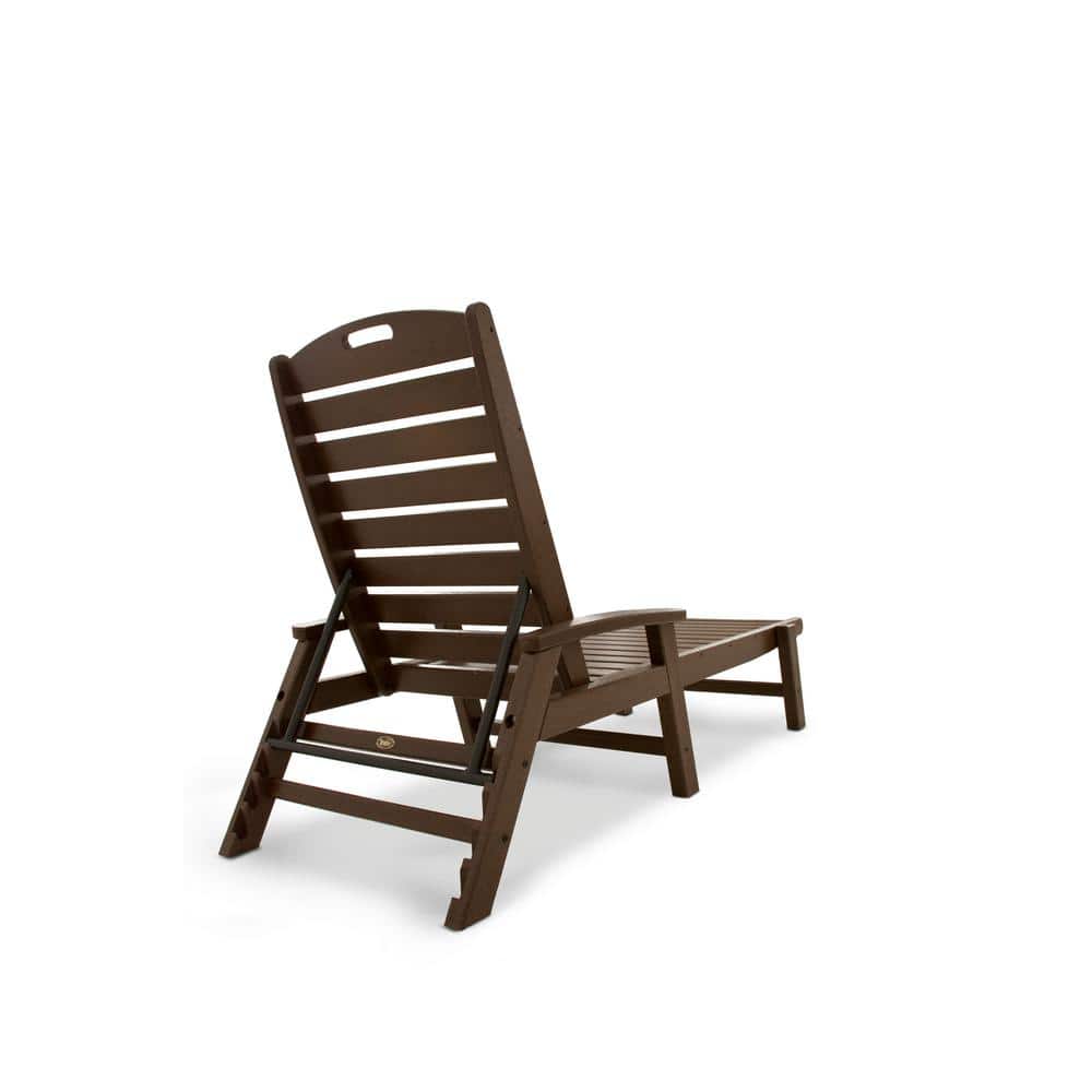 Vintage Lantern Stackable Chaise Lounger with Arms
