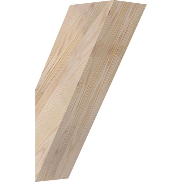 Ekena Millwork 5 1/2"W x 12"D x 20"H Traditional Smooth Knee Brace, Douglas Fir