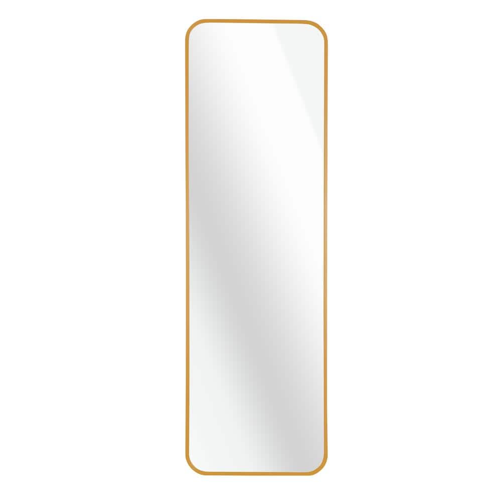 14 in. W x 47 in. H Rectangular Metal Framed Wall Bathroom Vanity Mirror in