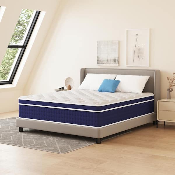 Hybrid Mattress Series Full Medium Firm 14 in. Bed-in-a Box Mattress, Pillow Top, Pocket Spring
