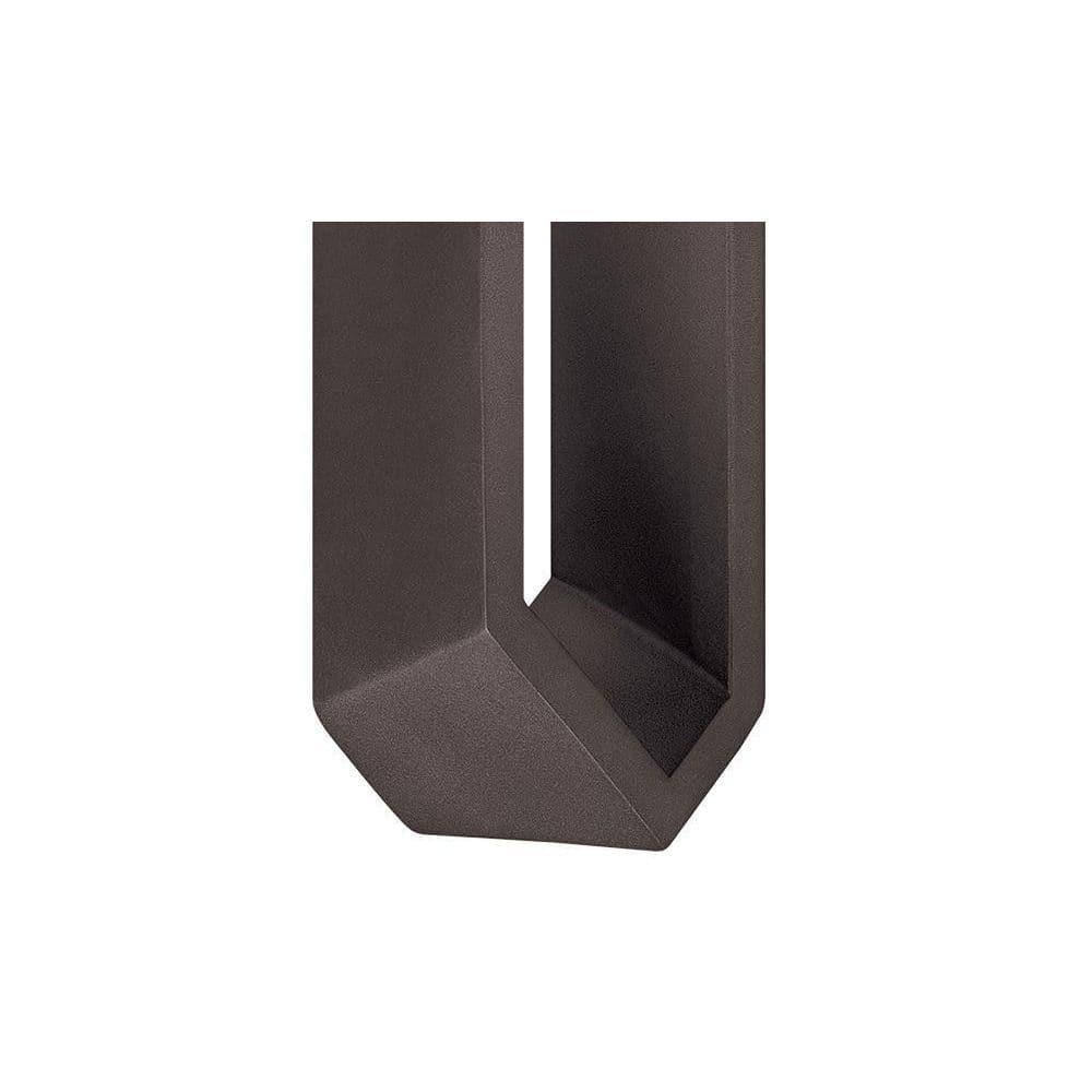 Coal Finish Dimmable LED Outdoor Wall Sconce in Black with Clear Glass