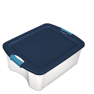 Sterilite® Storage Tote Box - Blue Morpho, 30 gal - Harris Teeter