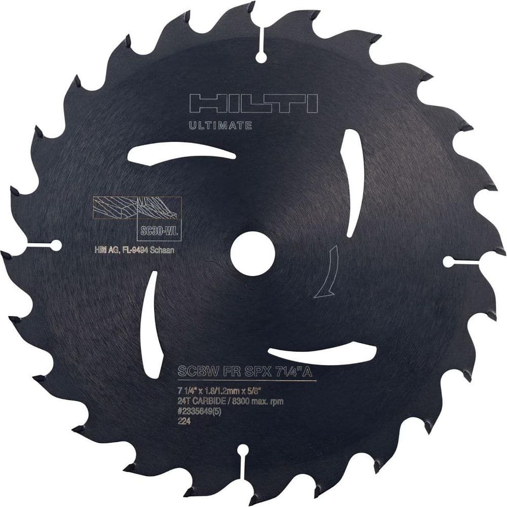 7-1/4 in. 24-Teeth Carbide Tipped SPX Circular Saw Blade for Wood Framing (5-Pieces) price history on PriceWatchPro
