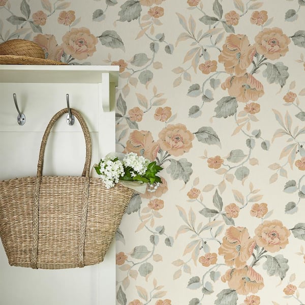 Aylworth Trail Apricot Wallpaper