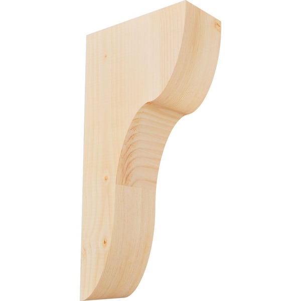 Ekena Millwork 5-1/2 in. x 12 in. x 24 in. Douglas Fir Carmel Smooth Corbel