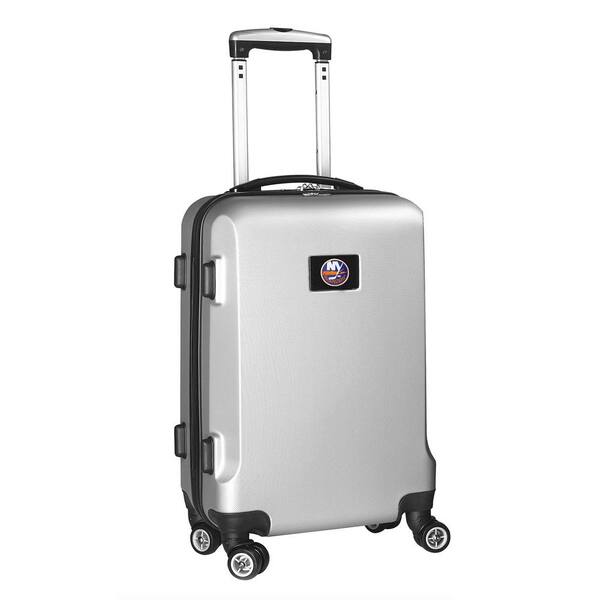 Denco NHL New York Islanders Silver 21 in. Carry-On Hardcase Spinner Suitcase