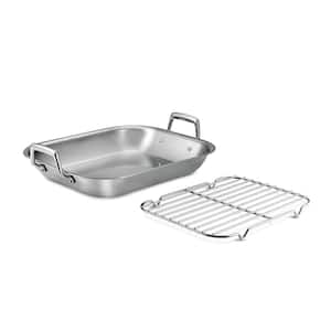 GRANITESTONE 6.8 qt. Aluminum Nonstick Diamond Infused Coating Covered Oval Roasting  Pan with Lid 7510 - The Home Depot