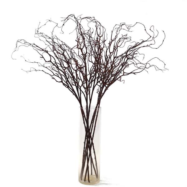 Unbranded 41 in. Brown Artificial Twig Branch with Realistic Stem Floral Arrangements 24-Piece, Floral Home by Artificial Flowers
