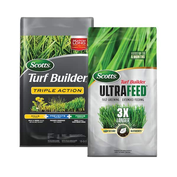 Scotts Turf Builder UltraFeed and Turf Builder Triple Action Fertilizer Bundle